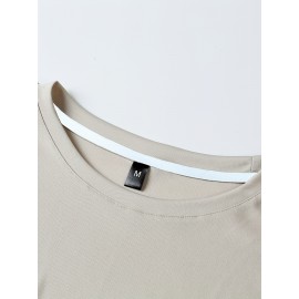 Men's Breathable Moisture-wicking Short Sleeve T-shirt For Spring And Summer