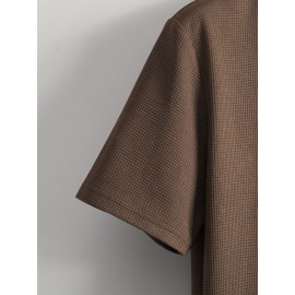 Solid Men's Casual Lightweight Short Sleeve Crew Neck Summer T-shirt