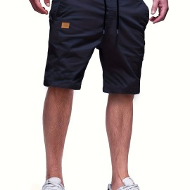 Men's Casual Cargo Shorts, Drawstring Beach Golf Shorts For Summer Outdoor Activities