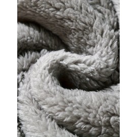 Cool Warm Fluffy Hoodies For Men, Men's Casual Snuddie Pullover Hooded Sweatshirt With Kangaroo Pocket Streetwear For Winter Fall, As Gifts