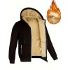 Lamb Velvet Autumn And Winter Sweater Men's Hooded New Trendy Handsome Solid Color Jacket Plus Velvet Thickened Clothes